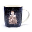 Tasse à thé infuseur bouddha bleu