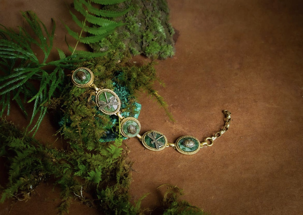 Bracelet Créatures des cavernes jade