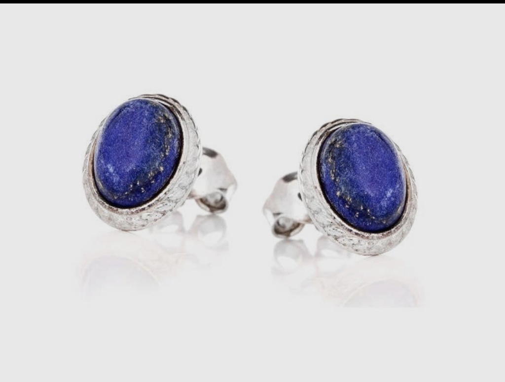 Boucles D'oreilles Argent Lapis Lazuli