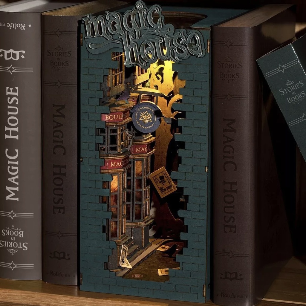 Serre-livres DIY Book Nook Maison Magique