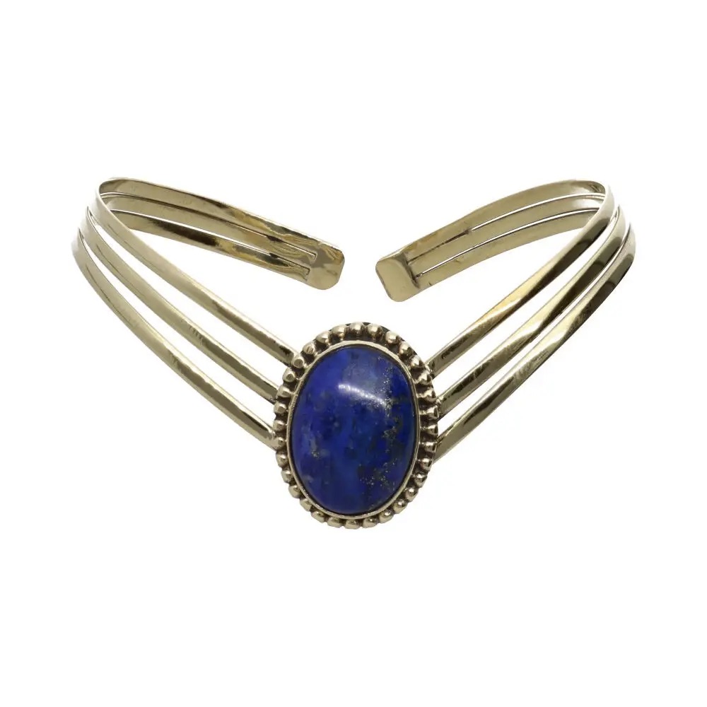 Bracelet en Bronze Lapis Lazuli