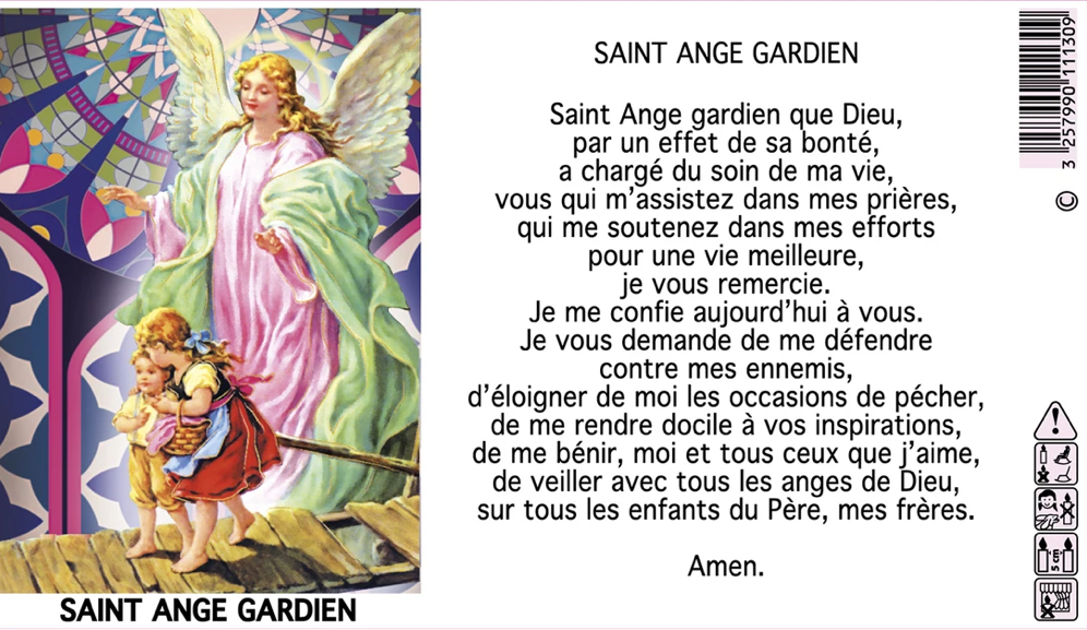 Bougie Neuvaine Saint Ange Gardien