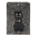 Boite de rangement en résine Gothic Black cat